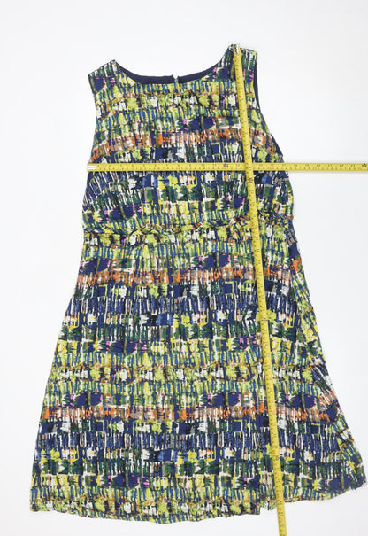 Tu Women’s Multicoloured A-Line Cotton Knee Length Dress Size 18