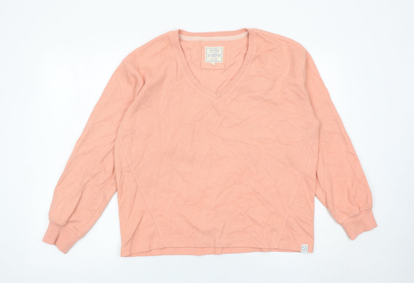 Womens UK Size 12 Fat Face Pink Pullover Jumper
