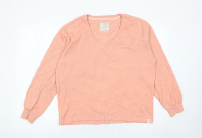 Womens UK Size 12 Fat Face Pink Pullover Jumper