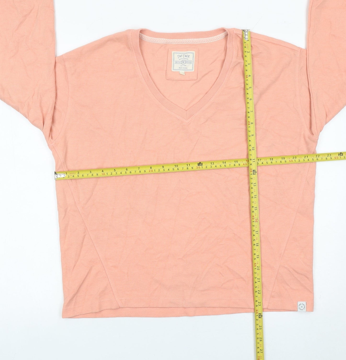 Womens UK Size 12 Fat Face Pink Pullover Jumper