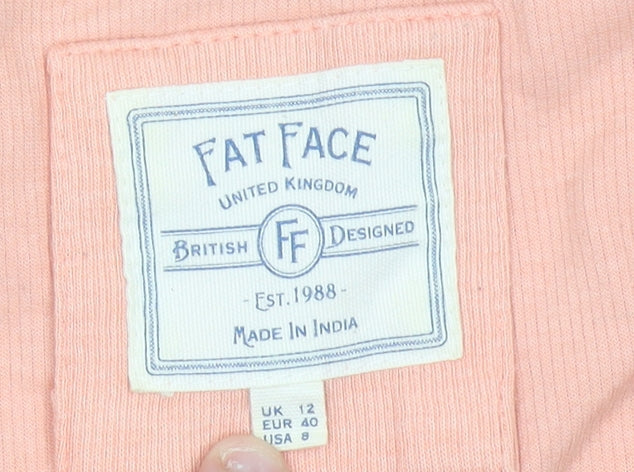 Womens UK Size 12 Fat Face Pink Pullover Jumper