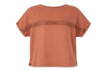 Womens UK Size 14 NEXT Brown Tunic Blouse