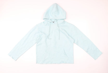 North West Women’s Blue Pullover Hoodie Small Fleece Cotton Blend