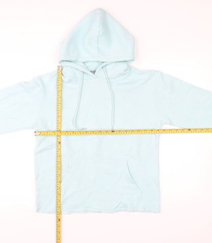 North West Women’s Blue Pullover Hoodie Small Fleece Cotton Blend