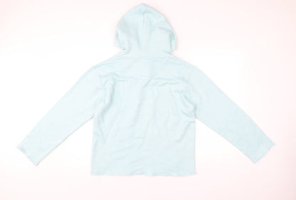 North West Women’s Blue Pullover Hoodie Small Fleece Cotton Blend