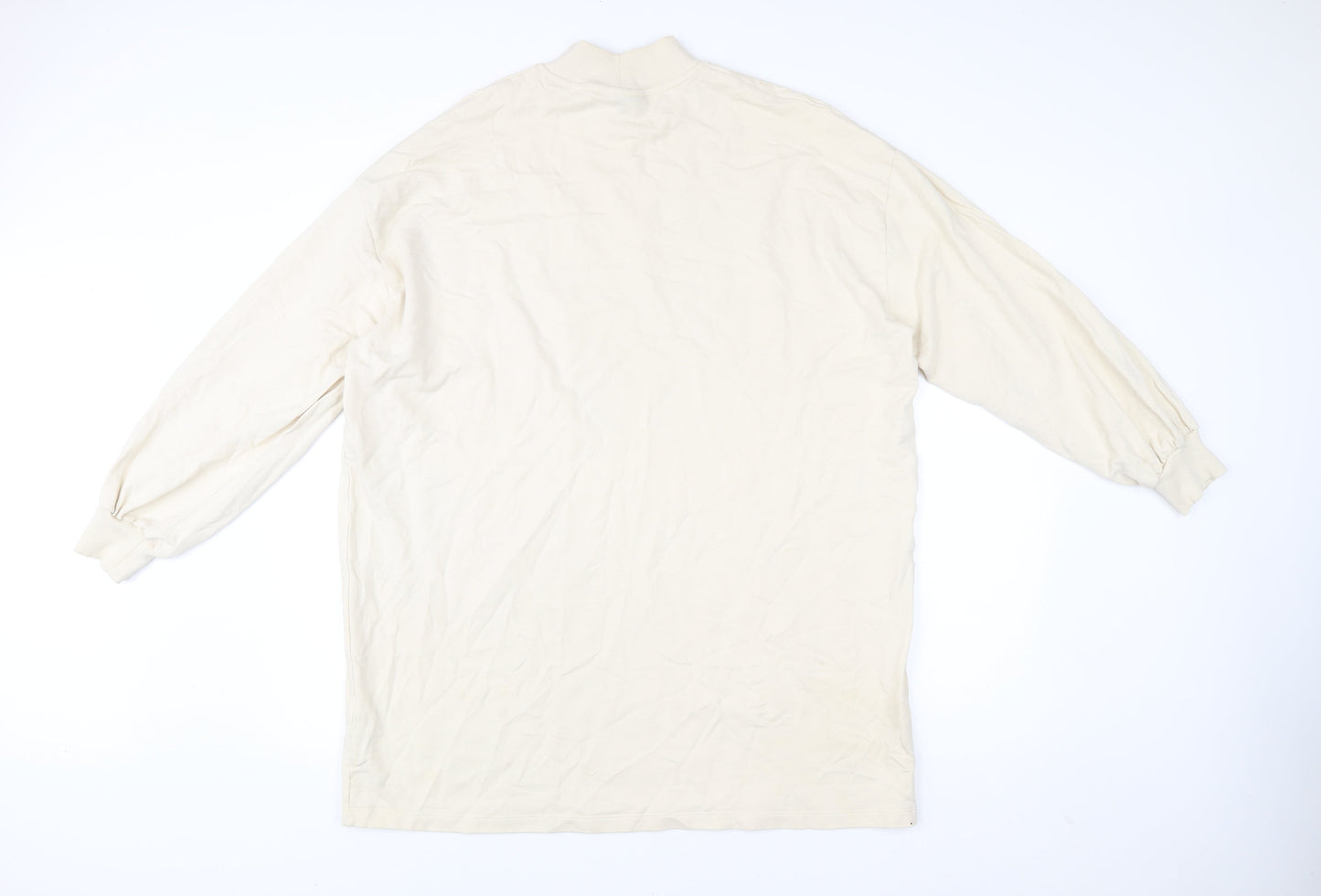 ASOS DESIGN Women’s Ivory Mock Neck Graphic Sweatshirt Size 10