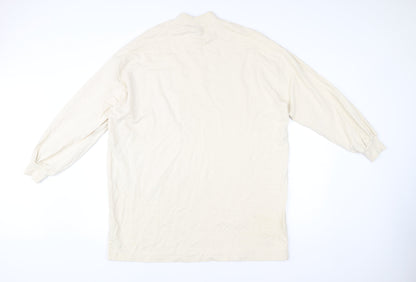 ASOS DESIGN Women’s Ivory Mock Neck Graphic Sweatshirt Size 10