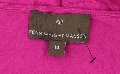 Fenn Wright Manson Women’s Pink Viscose Shift Dress Size 14
