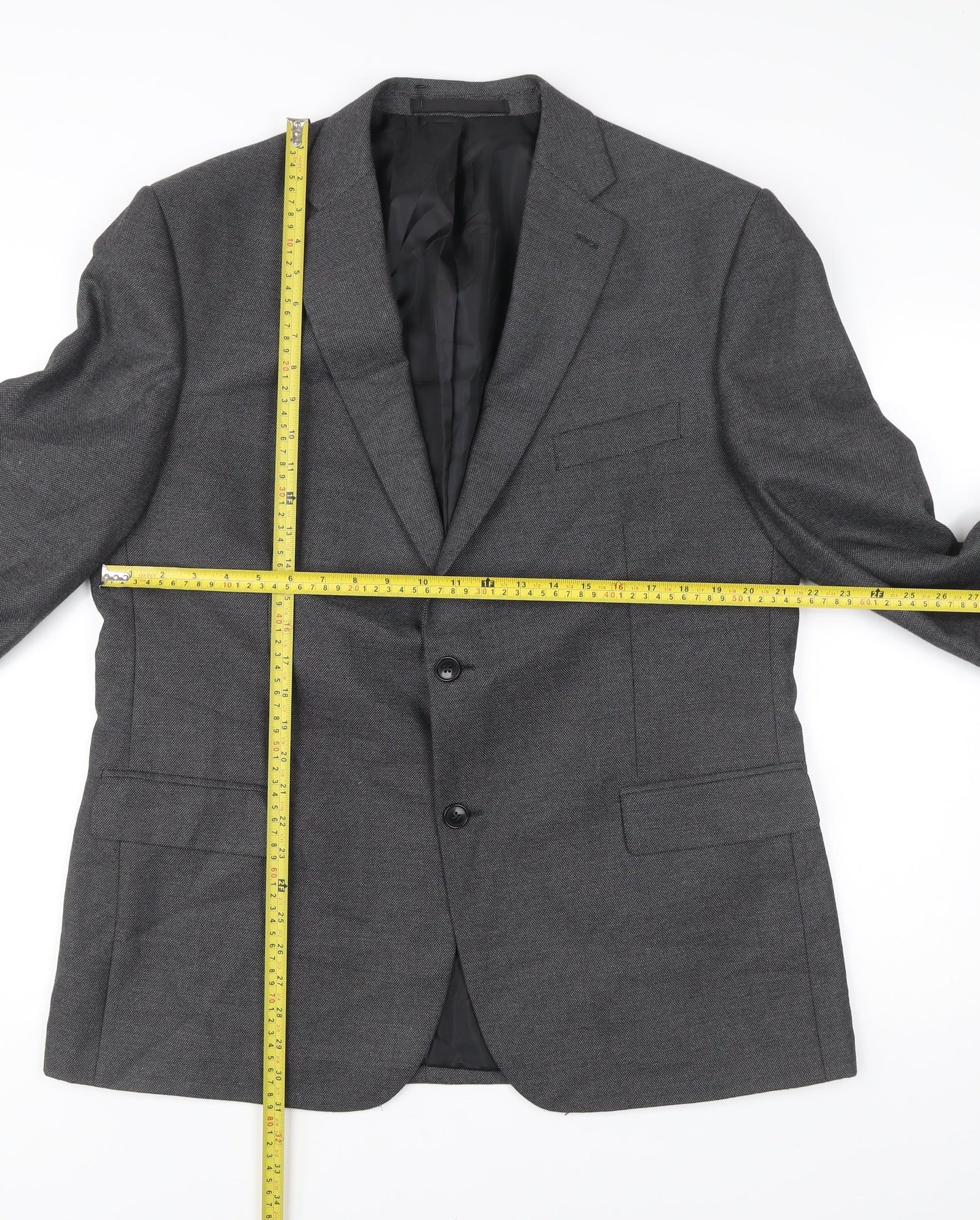 Marks and Spencer Men’s Grey Blazer Jacket 44 Chest Medium