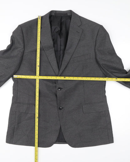Marks and Spencer Men’s Grey Blazer Jacket 44 Chest Medium