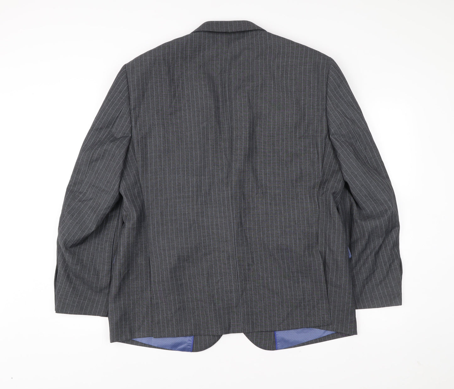 Taylor & Wright Men’s Grey Pinstripe Blazer 46S Tailored Fit Jacket