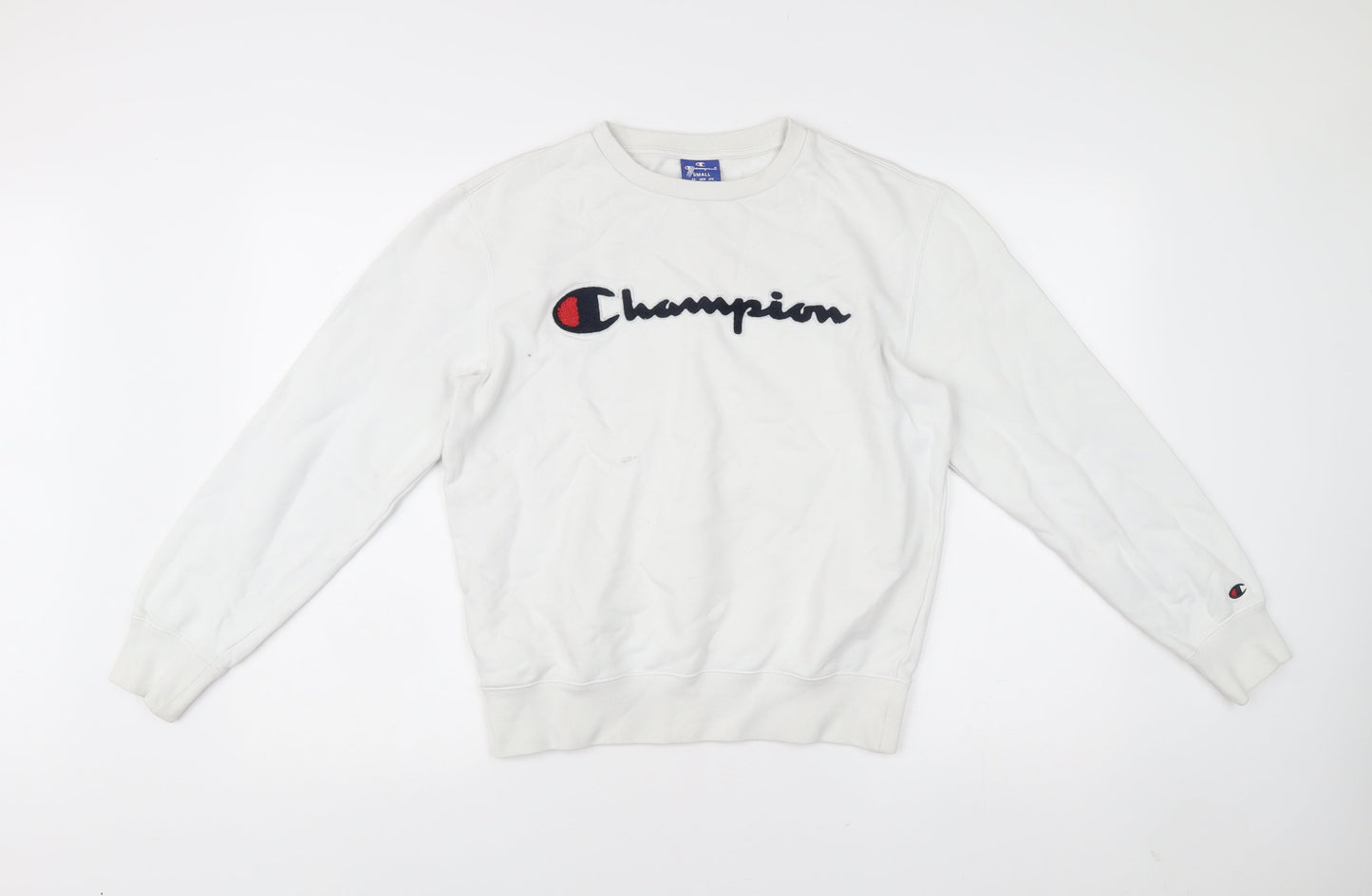 Mens UK Size S Champion White Pullover Sweatshirt