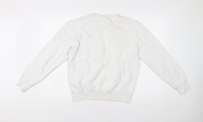 Mens UK Size S Champion White Pullover Sweatshirt