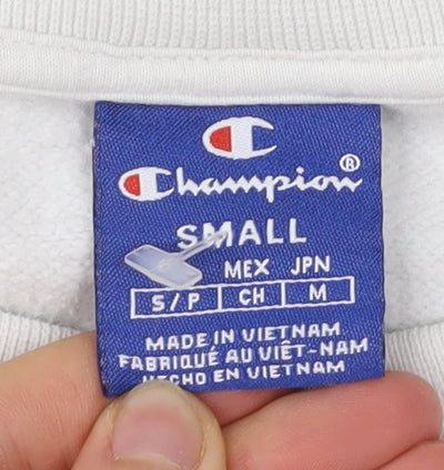 Mens UK Size S Champion White Pullover Sweatshirt