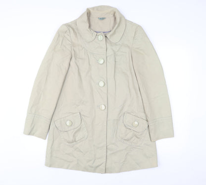 Womens UK Size 8 Therapy Beige Overcoat