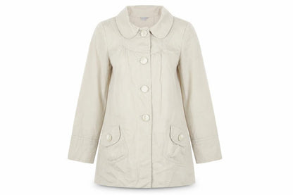 Womens UK Size 8 Therapy Beige Overcoat