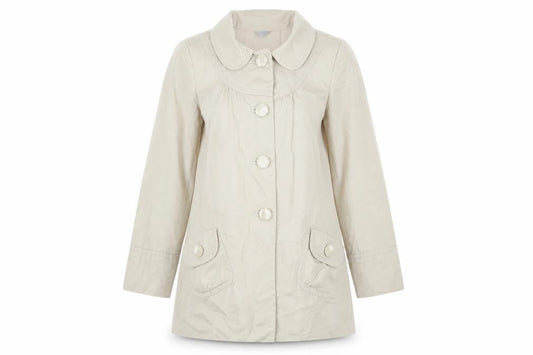 Womens UK Size 8 Therapy Beige Overcoat