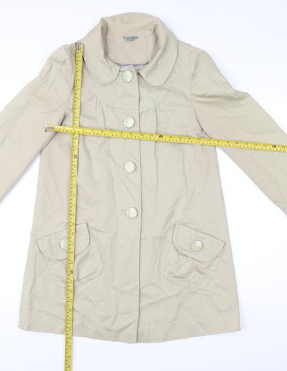 Womens UK Size 8 Therapy Beige Overcoat