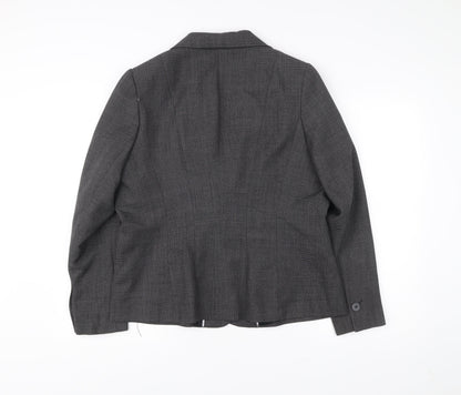 Papaya Womens Grey Size 18 Two-Button Suit Jacket Blazer
