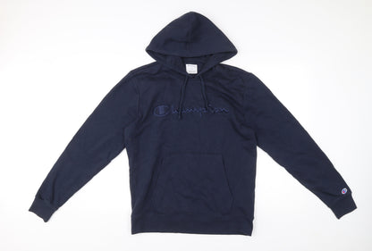 Mens UK Size M Champion Blue Pullover Hoodie