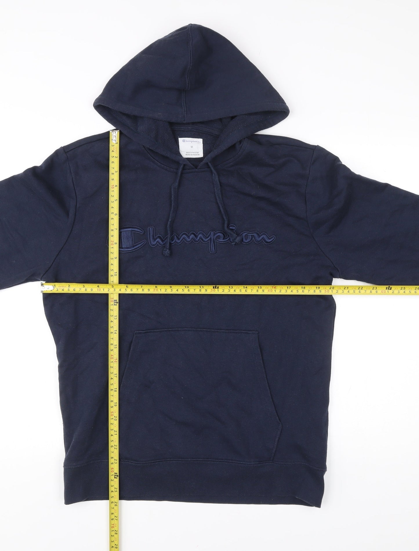 Mens UK Size M Champion Blue Pullover Hoodie