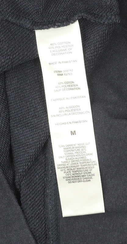 Mens UK Size M Champion Blue Pullover Hoodie