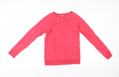 Decathlon Women’s Pink Pullover Sweatshirt Size S Cotton Blend