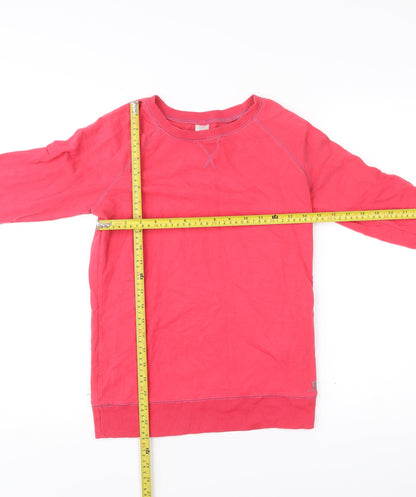 Decathlon Women’s Pink Pullover Sweatshirt Size S Cotton Blend