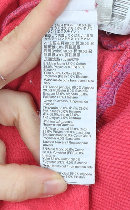 Decathlon Women’s Pink Pullover Sweatshirt Size S Cotton Blend