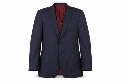 John Lewis Men Blue Stripe Wool Suit Jacket 40L Regular Fit