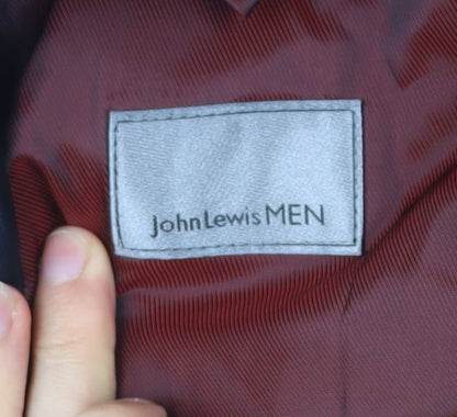 John Lewis Men Blue Stripe Wool Suit Jacket 40L Regular Fit