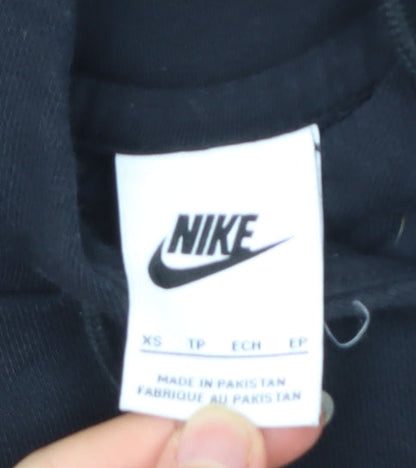 Mens UK Size XS Nike Black Pullover Hoodie