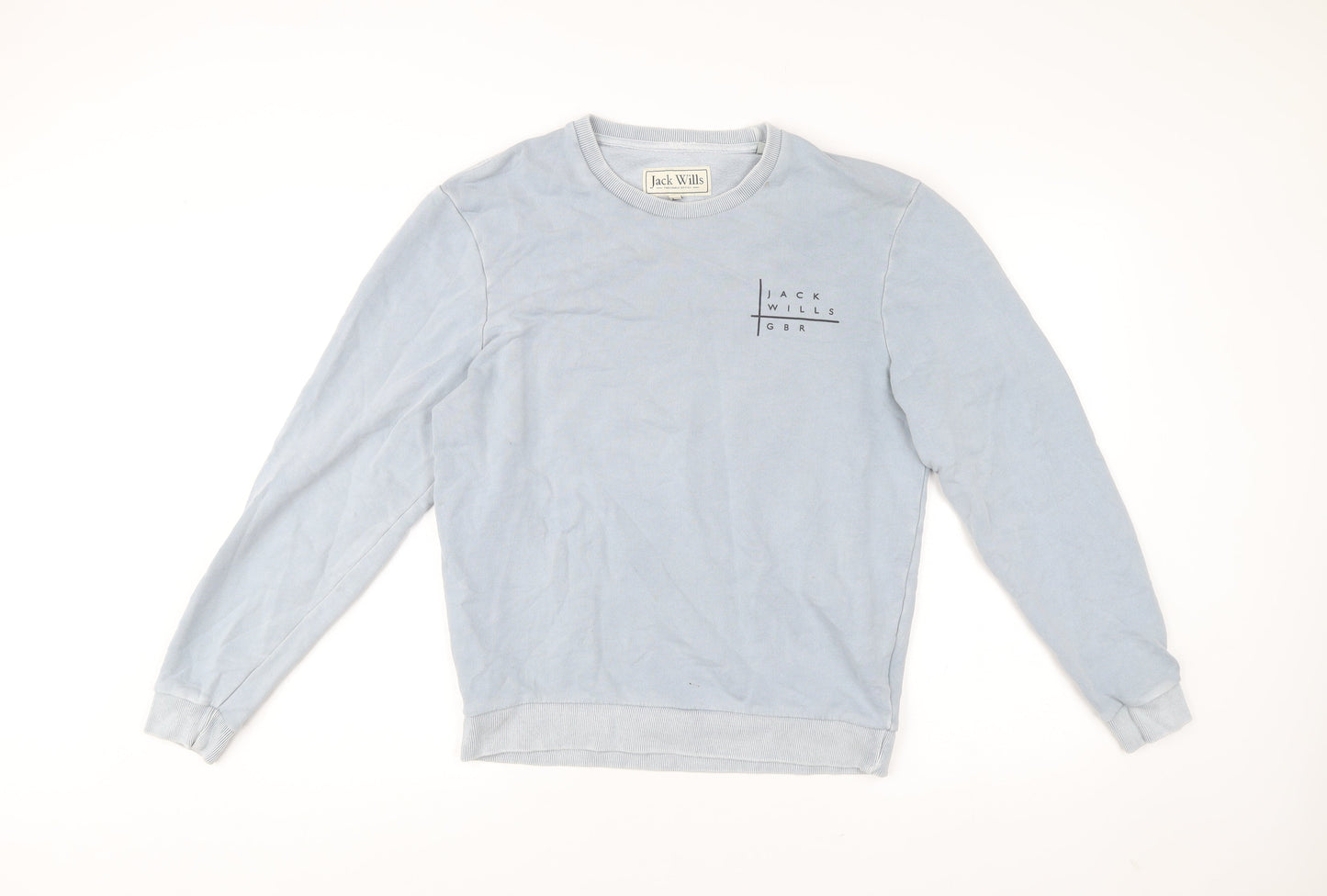 Mens UK Size M Jack Wills Blue Pullover Sweatshirt