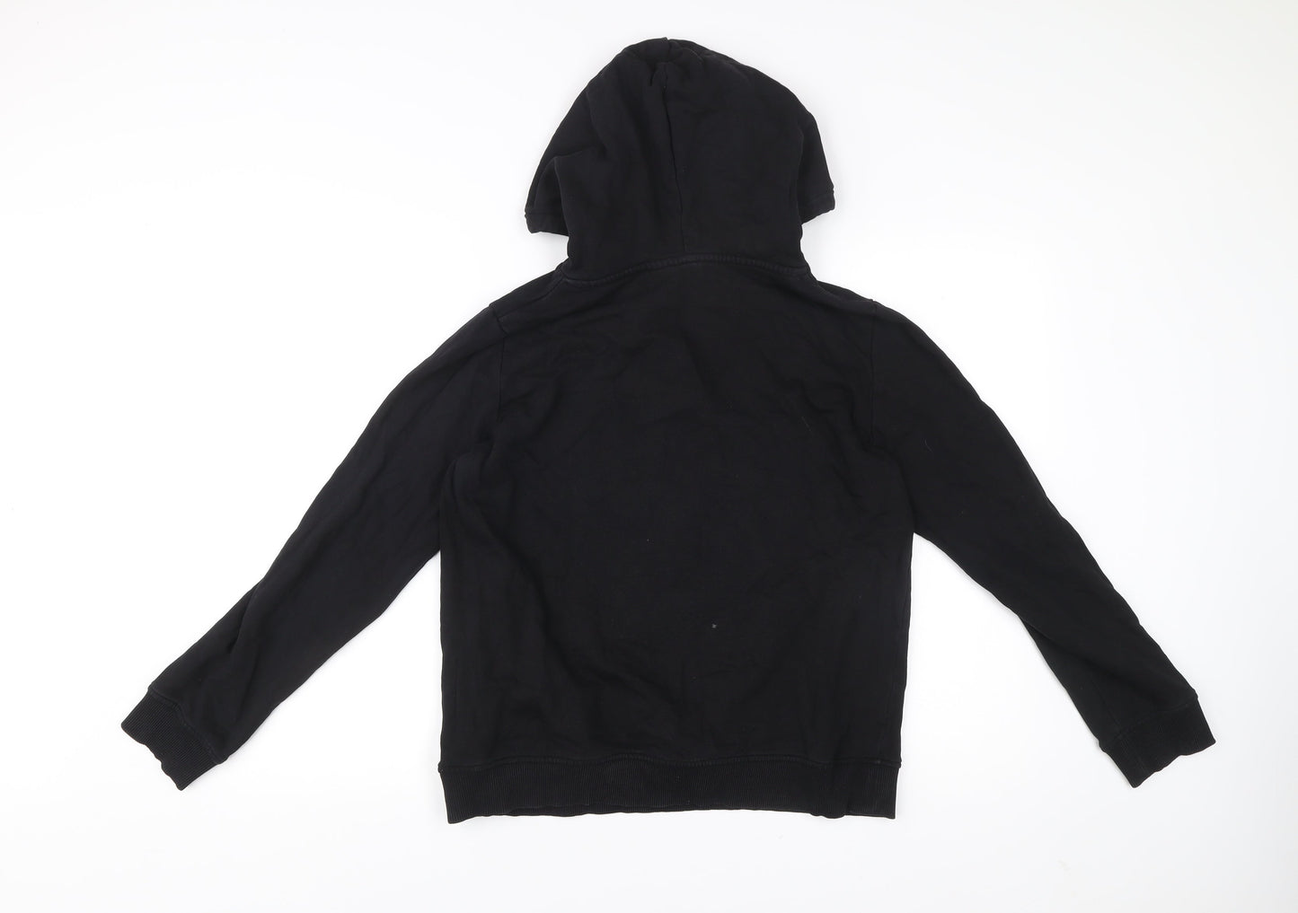 Vans Men’s Black Pullover Hoodie Size M Logo Graphic Cotton