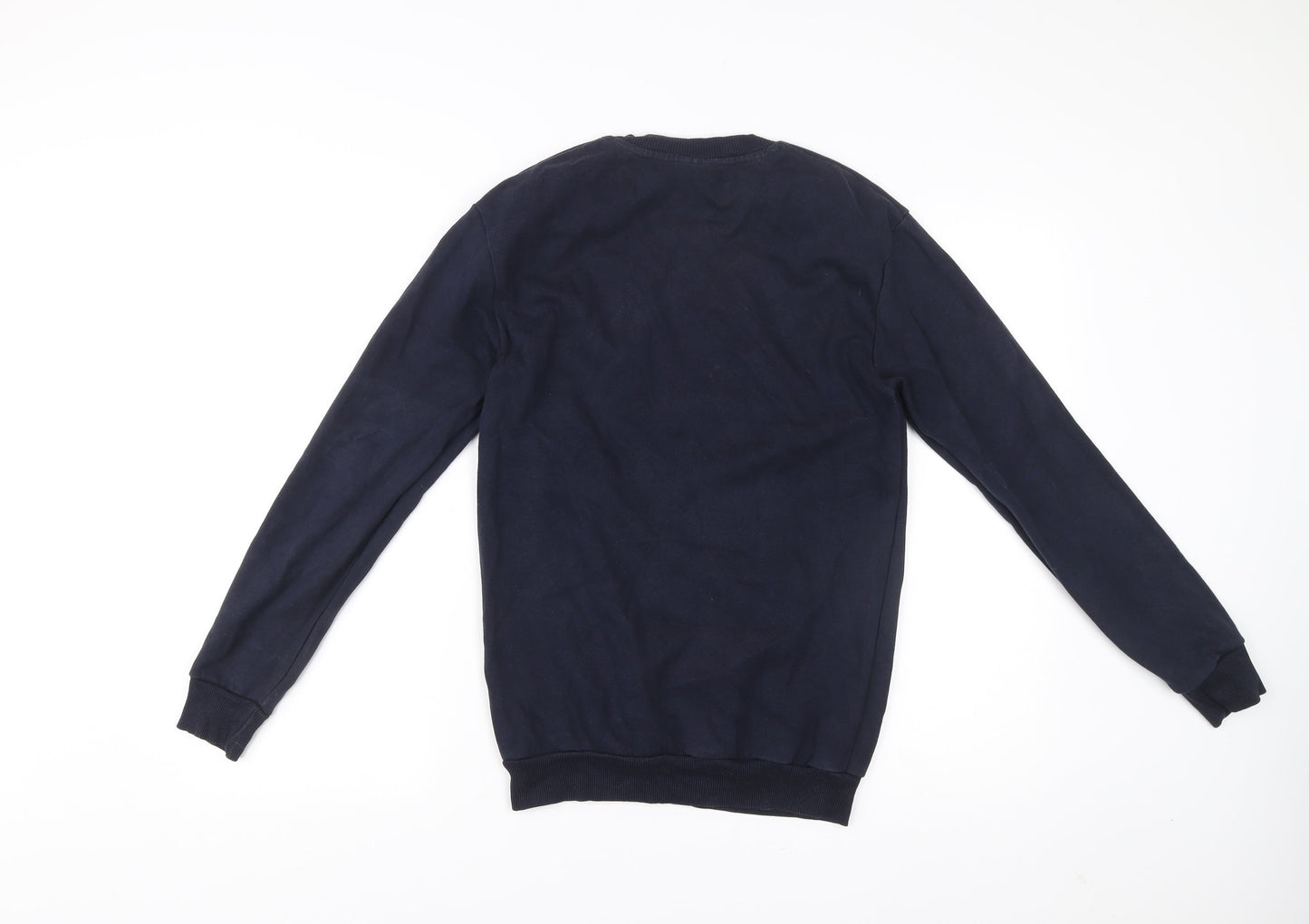 Zara Men’s Blue Crew Neck Pullover Sweatshirt Size S Regular Fit