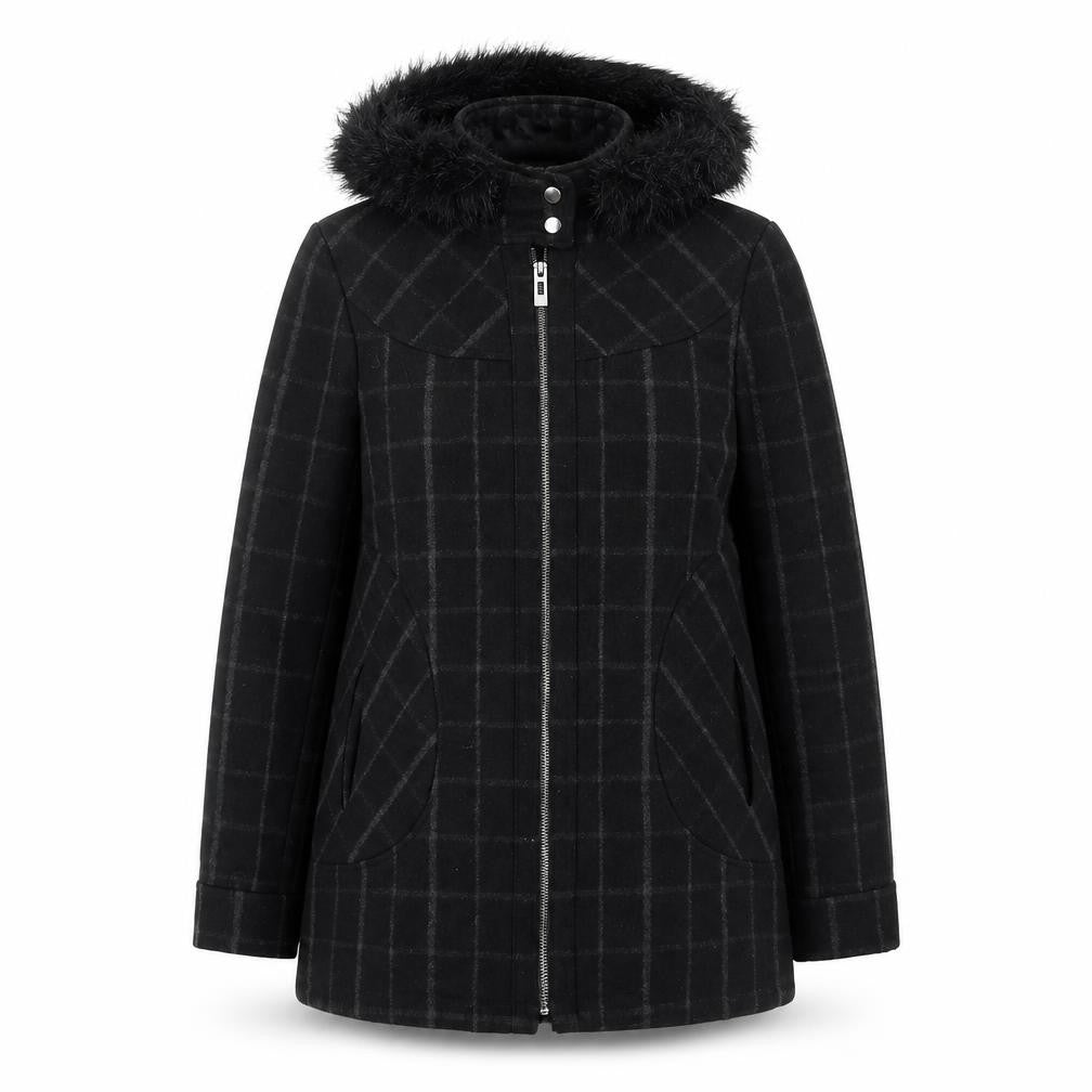Womens UK Size 12 George Black Overcoat