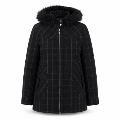 Womens UK Size 12 George Black Overcoat