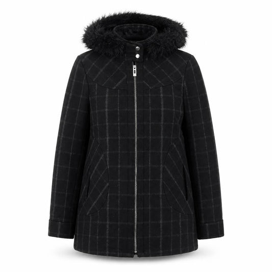 Womens UK Size 12 George Black Overcoat