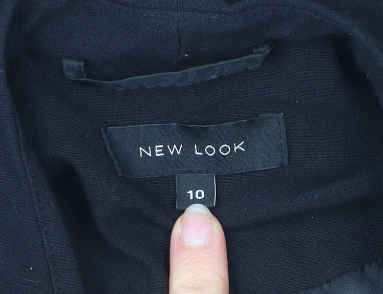 New Look Women's Black Blazer Jacket Size 10 Workwear Business