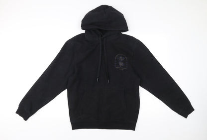Mens UK Size S River Island Black Pullover Hoodie