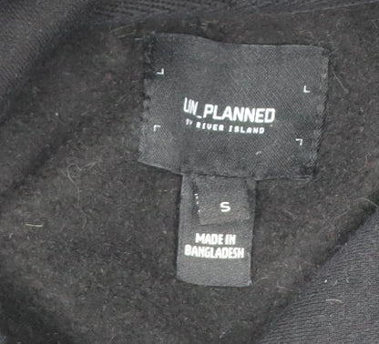 Mens UK Size S River Island Black Pullover Hoodie