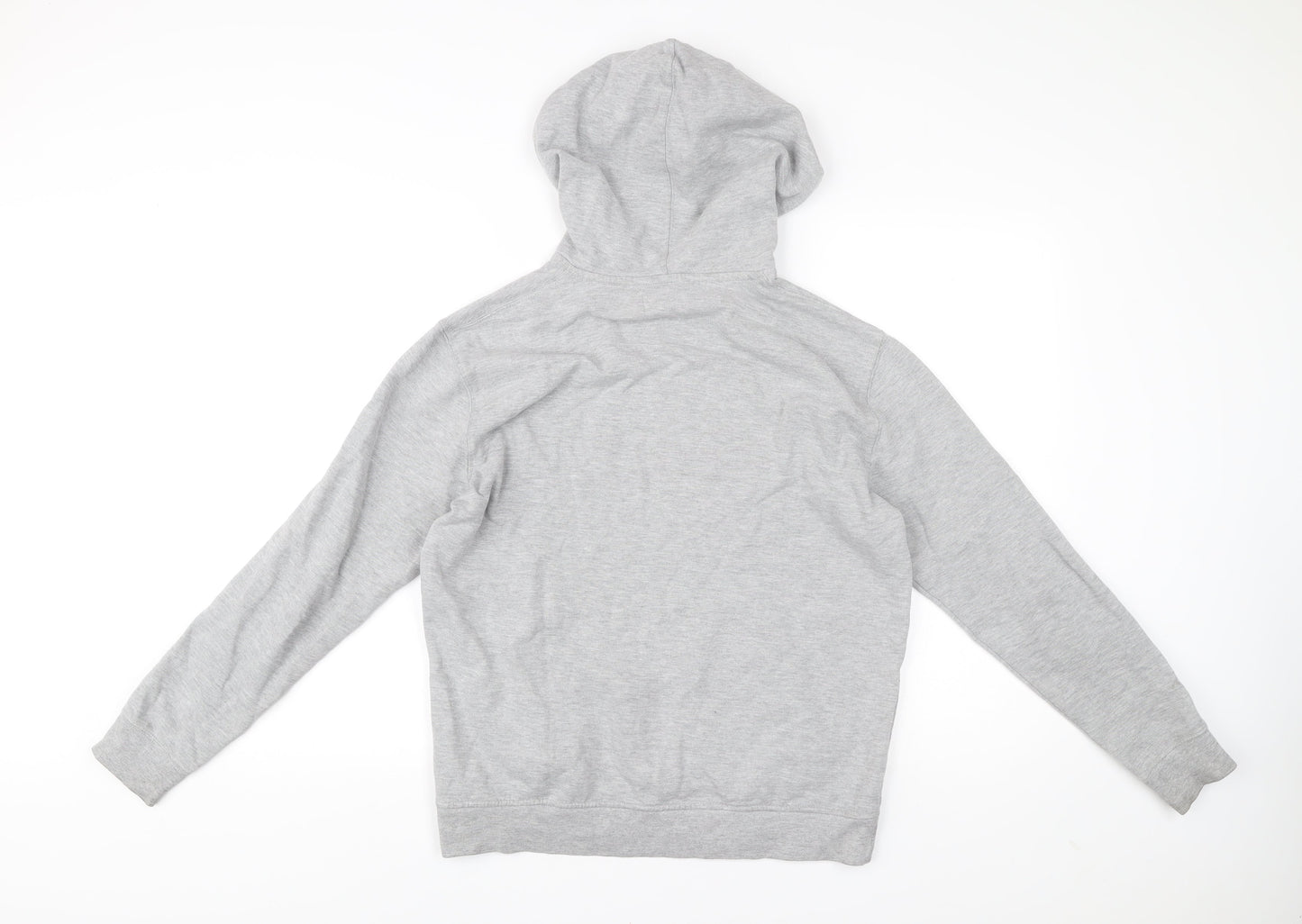 Topman Men’s Grey Pullover Hoodie Small Regular Fleece Cotton Blend