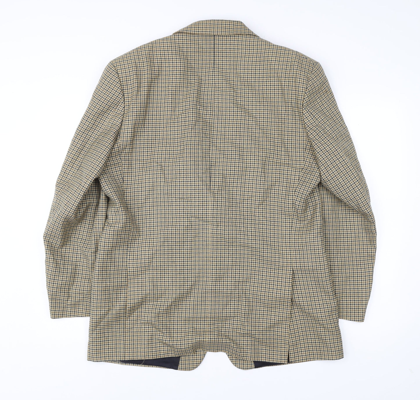 Mr Harry Men's Brown Checked Wool Blend Blazer Jacket 42R