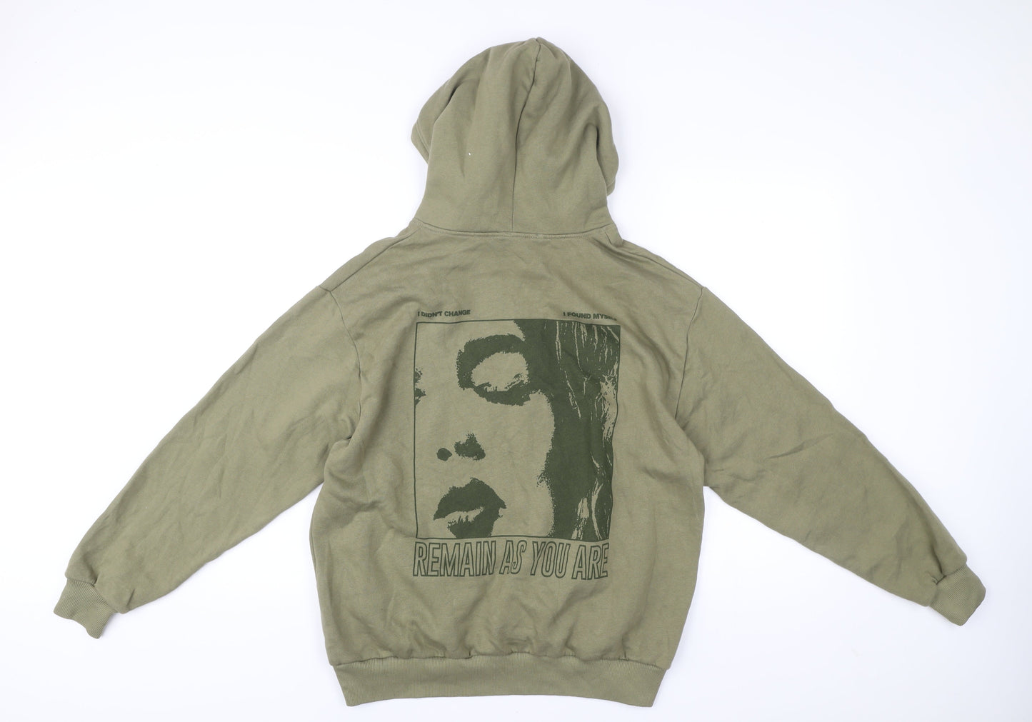 Teens UK Size XS Pull&Bear Green Pullover Hoodie