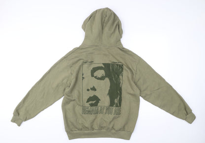 Teens UK Size XS Pull&Bear Green Pullover Hoodie