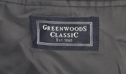 Greenwoods Classic Men's Grey 46R Wool Blend Blazer Jacket