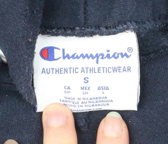 Mens UK Size S Champion Blue Pullover Hoodie