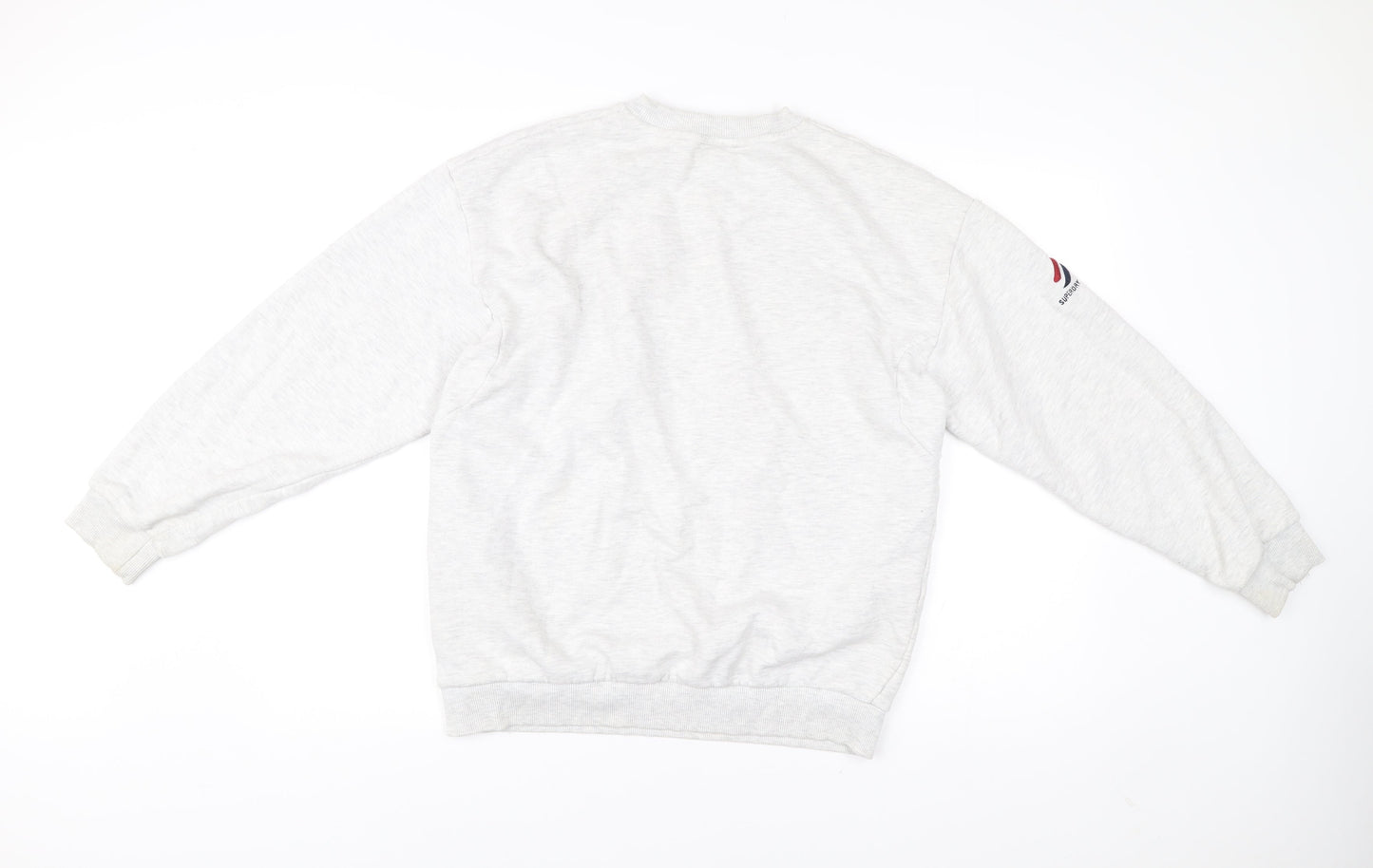 Superdry Men’s Grey Graphic Sweatshirt XS Pullover Crew Neck