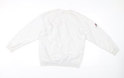 Superdry Men’s Grey Graphic Sweatshirt XS Pullover Crew Neck