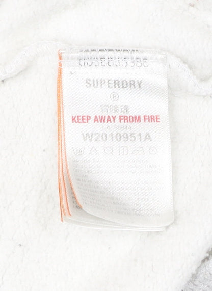 Superdry Men’s Grey Graphic Sweatshirt XS Pullover Crew Neck